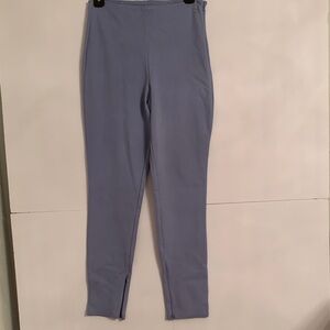 Fabletics Light Blue High-Waisted Skinny Zip Splint Leggings Size M